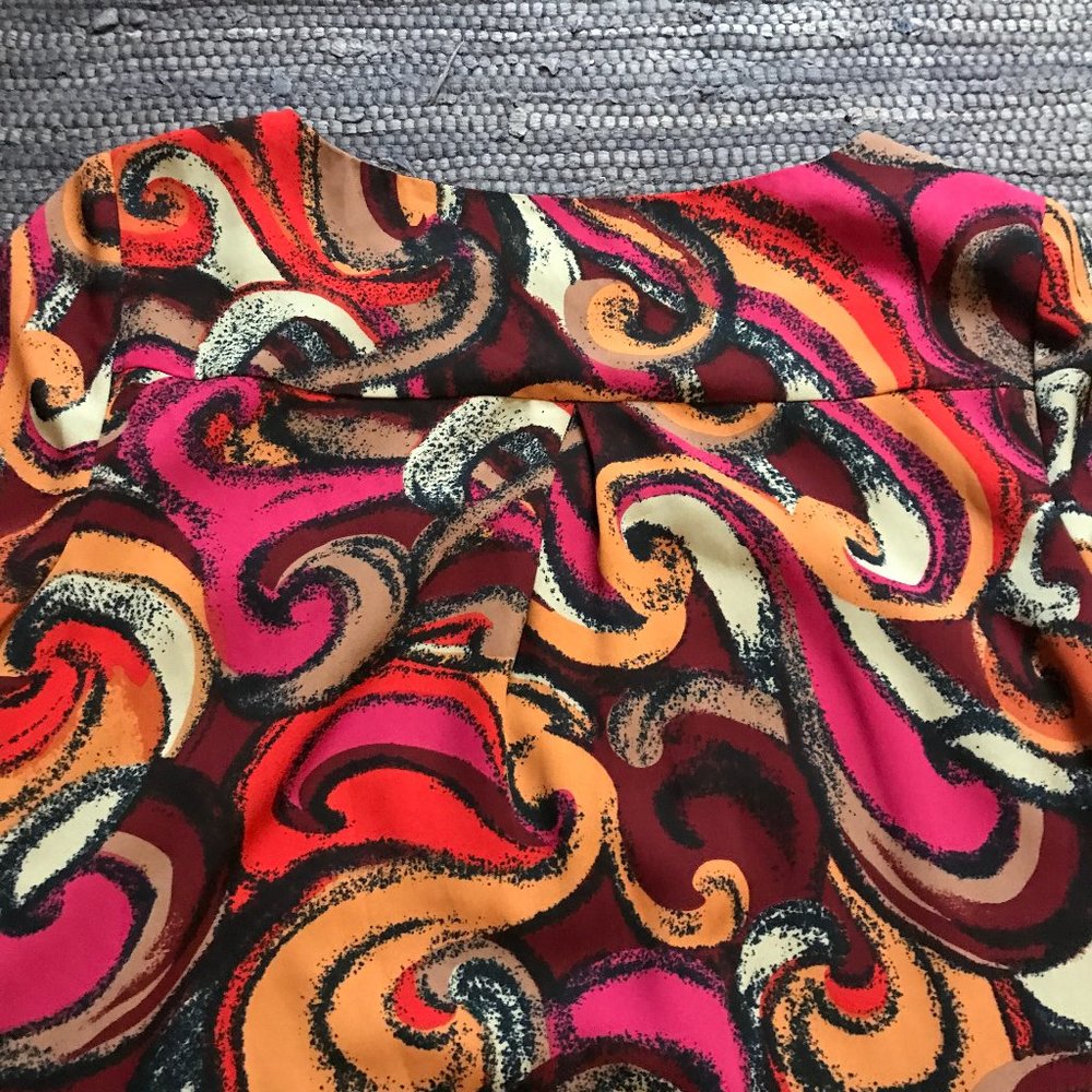 Maeve by Anthropologie Flavia Shift Dress, Swirly Print, M - Picture 11 of 12